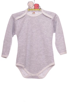 Боди с длинным рукавом интерлок Babykroha серый 86 см (42010)
