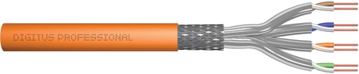 Kabel Digitus Cat.7 S/FTP, Dca-s1a d1 a1, AWG 23/1, LSOH, 100 m Orange (DK-1743-VH-1)