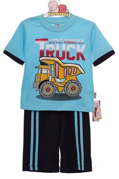 Футболка з бриджами для хлопчика трикотажні Truck блакитний 86 см (31252)