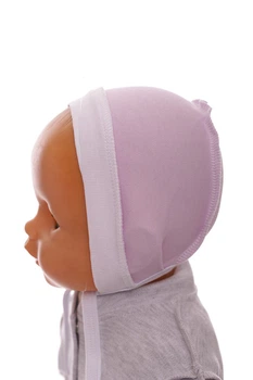 Чіпчик на зав'язках для дівчинки інтерлок Babykroha бузок 1м+ (45097)