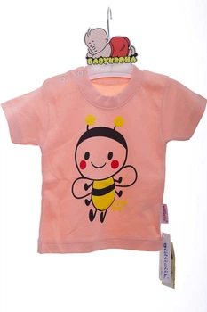 Футболка для девочки трикотажная Cool Bee персиковая 62 см (41917)