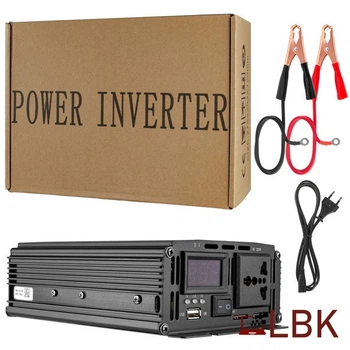 Інвертор Belttt 500W 12 вольт 8 A (пікова потужність 1000W) модифікована синусоїда з функцією зарядки