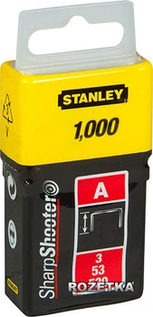 Скобы Stanley A 6 мм 1000 шт. (1-TRA204T)