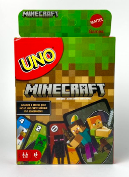 Настольная карточная игра Уно Майнкрафт для детей (UNO Minecraft) AN20361