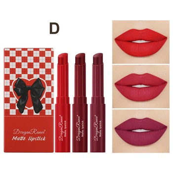 Набор матовых помад Dragon Ranee Colorful Lustrous Matte Lipstick D 3 шт