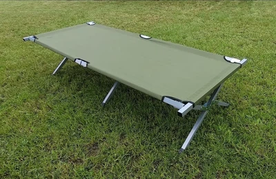 Раскладушка армейская НАТО Malatec 190 см + чехол зеленая розкладушка туристичиская походная до 120 кг