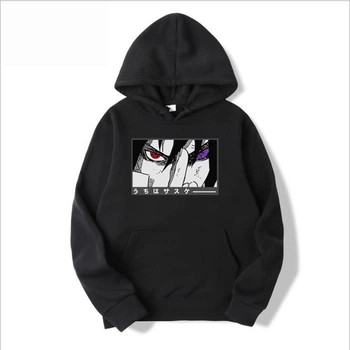 Худі з принтом Аніме Наруто XXL+ Чорний (H000144-B-XXL+)