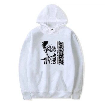Худі з принтом Аніме Бліч XXL Білий (H000147-W-XXL)