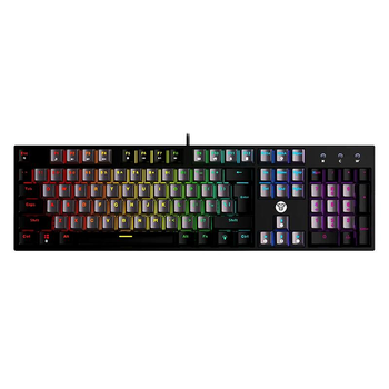 Игровая проводная механическая клавиатура Fantech ATOM MK886V2 Red Switch c RGB подсветкой Black