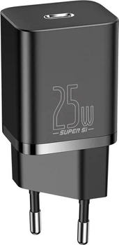 Зарядное устройство Baseus Super Silicone PD Charger 25W (1Type-C) + With Cable Type-C to Type-C 3A (1 м) (TZCCSUP-L01)
