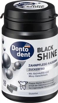 Жувальна гумка Dontodent Black Shine 50шт