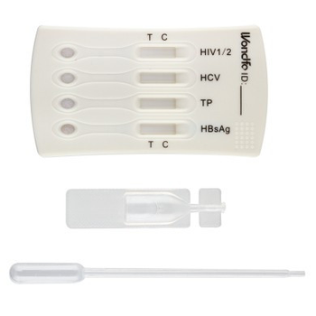 Комбінований тест на 5 інфекцій: ВІЛ 1/2, гепатиту В (HBsAg), гепатит В (HBcAb), гепатит С, сифіліс (Екотест)