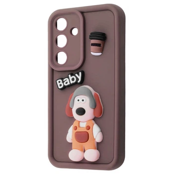 Чехол Pretty Things Case для Samsung Galaxy S25 Plus Brown/Baby