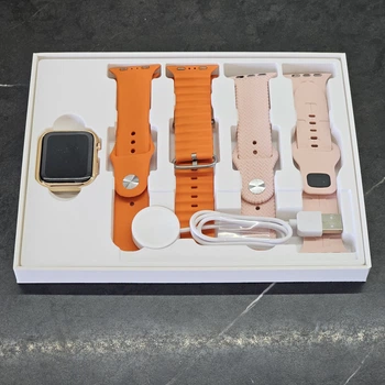 Смарт-часы Smar Watch Fendior Z97 mini 41 мм голосовой вызов, уведомления с соц сетей Оранжевый