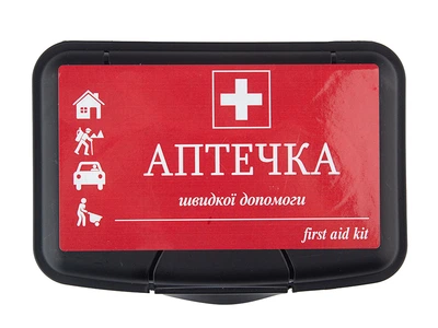 Аптечка медицинская автомобильная 07-276-B 15ед. 19шт. пластиковый футляр 07-276-D
