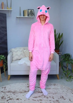 Дитяча кігурумі для хлопчика Kigurumi Pokemon Покемон Джигліпаф Рожевий на зріст 165 - 175 см (1121/3)