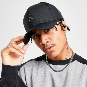 Кепка-бейсболка Jordan Jumpman Rise Cap Metal Black размер M-L (FD5186-010)