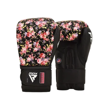 Женские боксерские перчатки RDX FL5 Floral Boxing Gloves Black (BGR-FL5B-12oz)