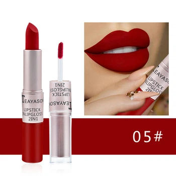 Матовая помада Teayason 2 в 1 Lipgloss & Lipstick 05