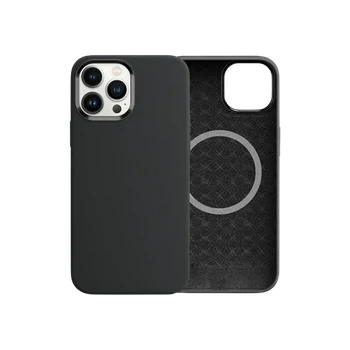 Чохол Comma для iPhone 15 Pro Magnetic Silicone Nature Series (Black)