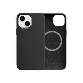 Чохол Comma для iPhone 15 Magnetic Silicone Nature Series (Black)