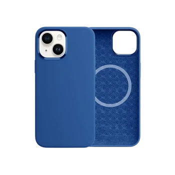 Чохол Comma для iPhone 15 Magnetic Silicone Nature Series (Blue)