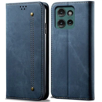 Чехол-книжка с кармашками UniCase Jeans Wallet для Motorola Edge 50 - Blue