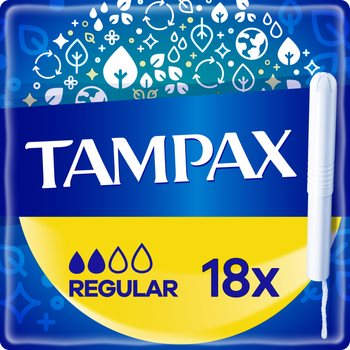 Тампони Tampax Regular з аплікатором 18 шт (8006540858509)