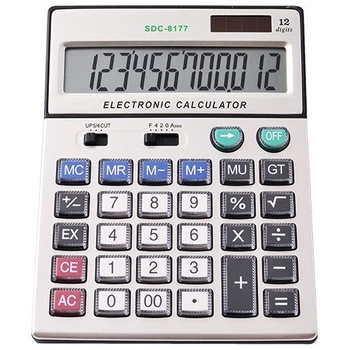 Калькулятор Citizen 8177, двойное питание, мощный , размеры 200*145*45мм 12значный FF001