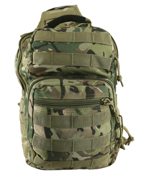 Рюкзак тактичний однолямковий KOMBAT UK Mini Molle Recon Shoulder Bag 10л Мультикам