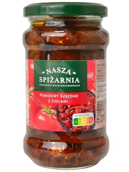 В'ялені томати з травами Nasza Spizarnia в олії Pomidory suszone w oleju z ziołami 270 г