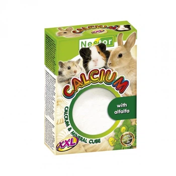 Минеральный камень для грызунов Nestor Calcium XXL с люцерной 100 г 0608/OGW-XLL