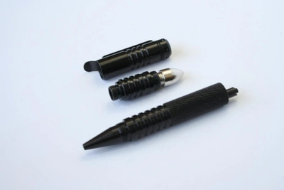 Ручка-стеклобой Military Combat чёрная с острым наконечником (435)
