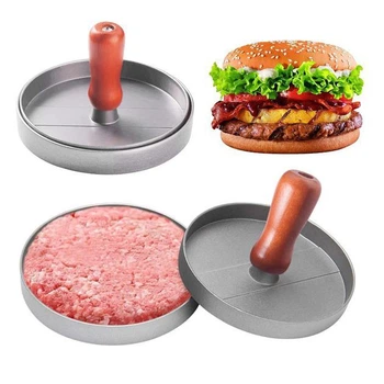 Пресс для гамбургеров и котлет Burger Press d-8,8 см h-1,6 см металлический BP-505