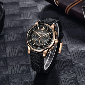 Мужские наручные кварцевые часы Pagani Design PD-YS008 Gold/Grey