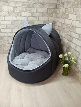 Будинок лежанка для котів та собак Animals_joy Корзина М 46*42 см(096)
