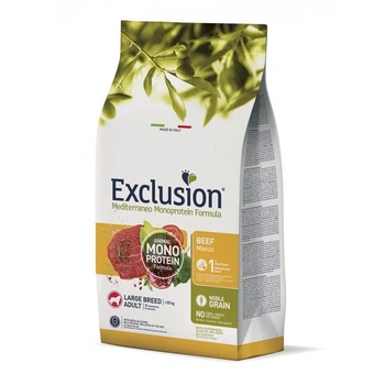 Полнорационный сухой корм Exclusion Adult Beef Large Breed корм для взрослых собак больших пород с говядиной 12 кг (8011259003232)