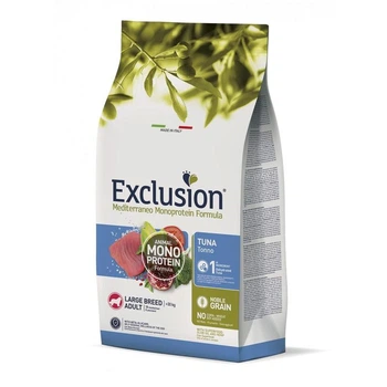 Полнорационный сухой корм Exclusion Adult Tuna Large Breed корм для взрослых собак больших пород с тунцем, 12 кг (8011259003256)