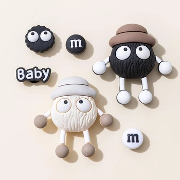Джибитсы для кроксов "Baby m&m" 6 шт, набор украшений джибитсов для обуви крокс crocs