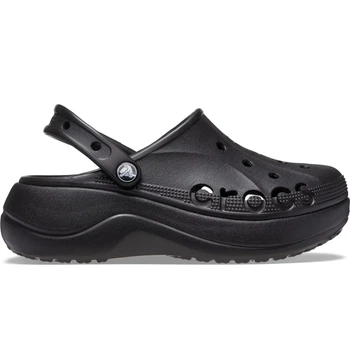 Жіночі крокси Crocs Baya Platform Clog M7W9-40-26 см Black 208186