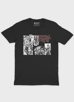 Чоловіча футболка MODNO з рок принтом "Cannibal Corpse" S Чорний (TS001-1-BL-004-2-031-M)
