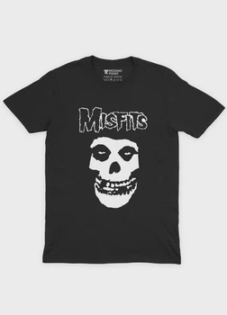 Чоловіча футболка MODNO з рок принтом "Misfits" L Чорний (TS001-5-BL-004-2-417-M)