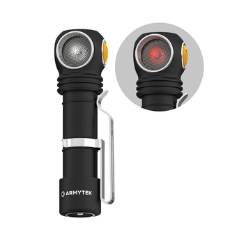 Фонарь Armytek Wizard v4 С2 WR Magnet USB + 18650 / White & Red light / 1100 lm & 320 lm