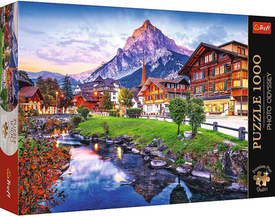 Puzzle Trefl Premium Plus Quality Photo Odyssey: Alpejskie miasteczko Szwajcaria 1000 elementów (5900511108545)