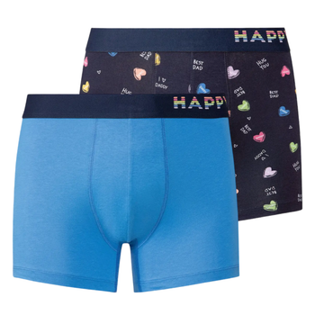 Трусы боксеры Happy Shorts 2 шт/уп Livergy L Синий (0521/2)
