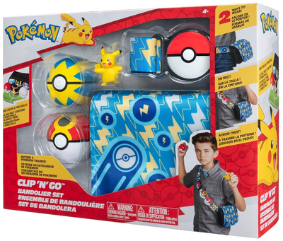 Фігурка Jazwares Pokemon Clip'n'Go Bandelier Set Pikachu & Repeat Ball (191726483090)