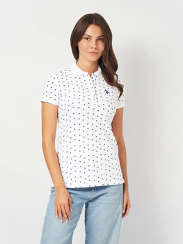 Поло женское U.S. Polo Assn 214193-ZH00A XS Белое (786660338065)