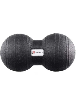 Масажний м'яч подвійний U-POWEX UP_1004 Epp foam peanut ball d8*16 см чорний