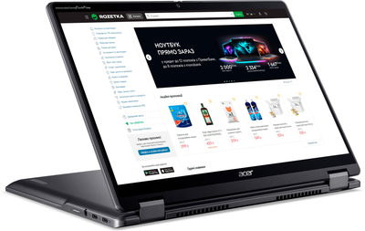 Ноутбук Acer Chromebook Plus Spin с Google AI CP514-4HN-57QK (NX.KYQEU.002) Steel Gray