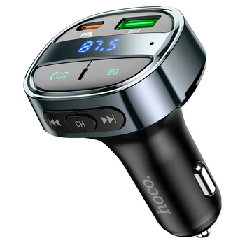 FM-трансмітер HOCO E70 with Bluetooth PD30W QC3.0 BT5.0 Black